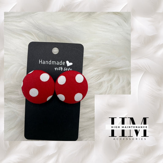 Faithfully Bold –  Medium size Handmade Button Earrings”  Because being bold in style starts with being bold in faith.