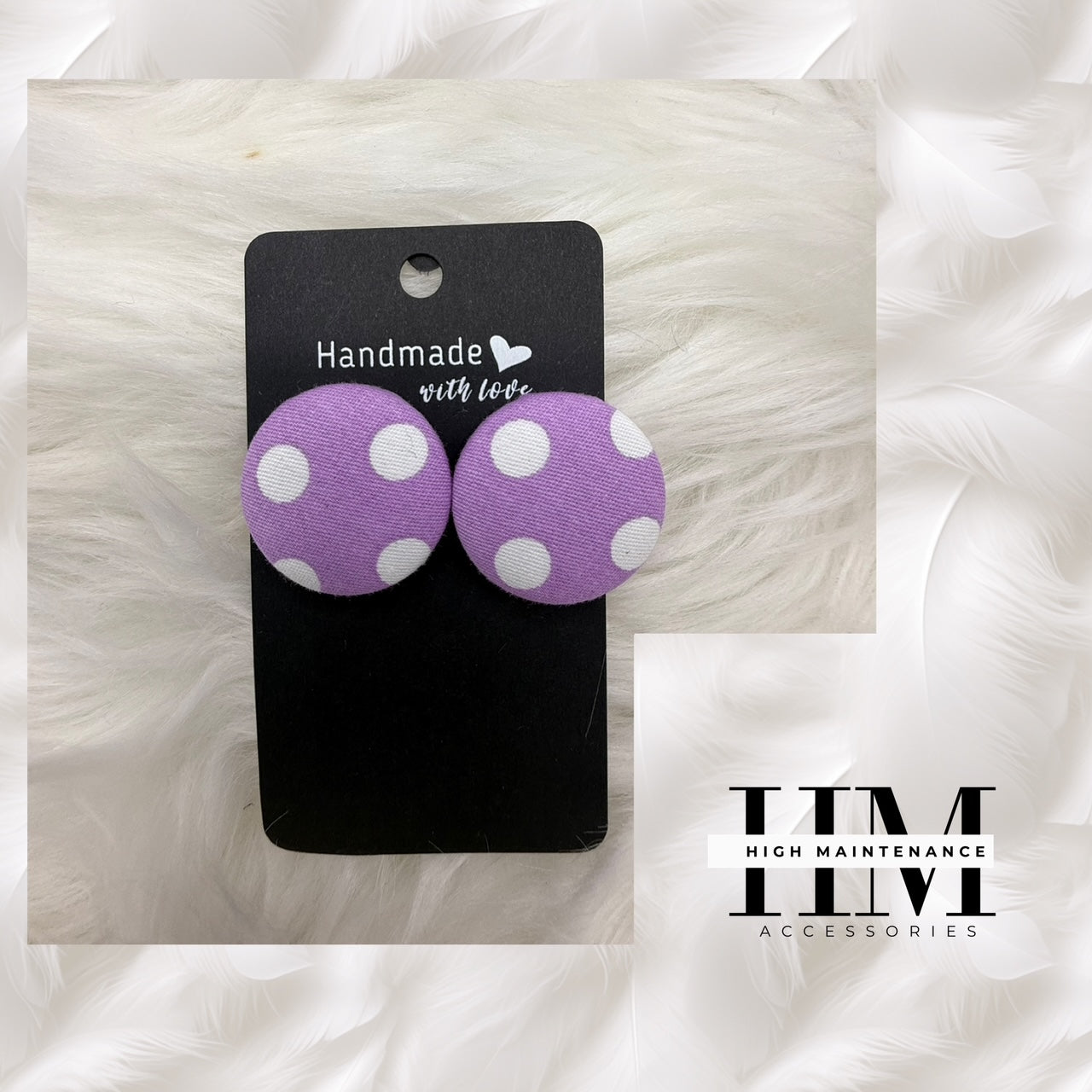 Faithfully Bold – Medium size Handmade Button Earrings”  Because being bold in style starts with being bold in faith.