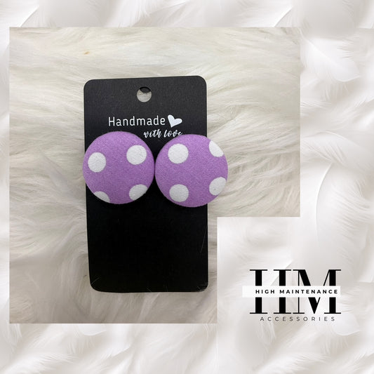 Faithfully Bold – Medium size Handmade Button Earrings”  Because being bold in style starts with being bold in faith.