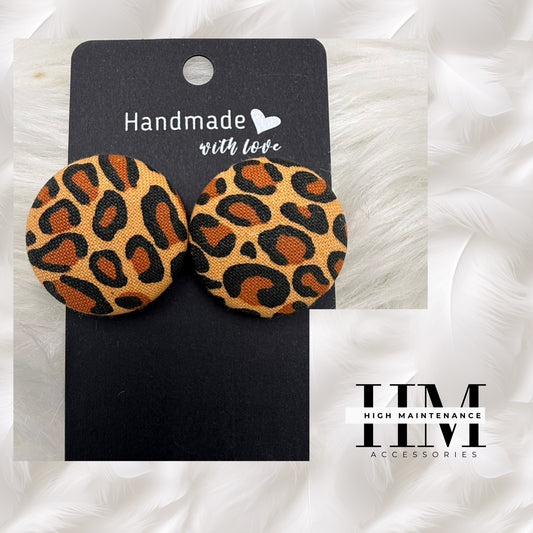 Faithfully Bold – Medium size Handmade Button Earrings”  Because being bold in style starts with being bold in faith.