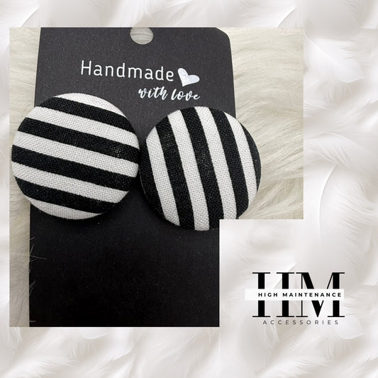 Faithfully Bold – Medium size Handmade Button Earrings”  Because being bold in style starts with being bold in faith.