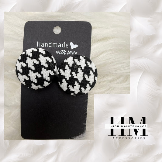 Faithfully Bold –  Medium size Handmade Button Earrings”  Because being bold in style starts with being bold in faith.