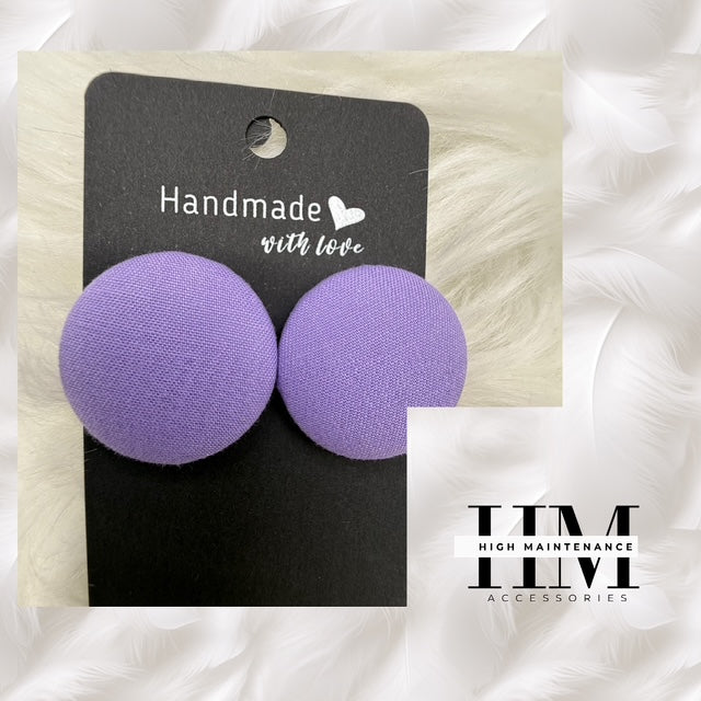 Faithfully Bold – Medium size Handmade Button Earrings”  Because being bold in style starts with being bold in faith.