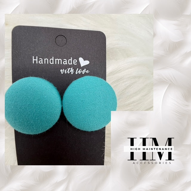 Faithfully Bold – Medium size Handmade Button Earrings”  Because being bold in style starts with being bold in faith.