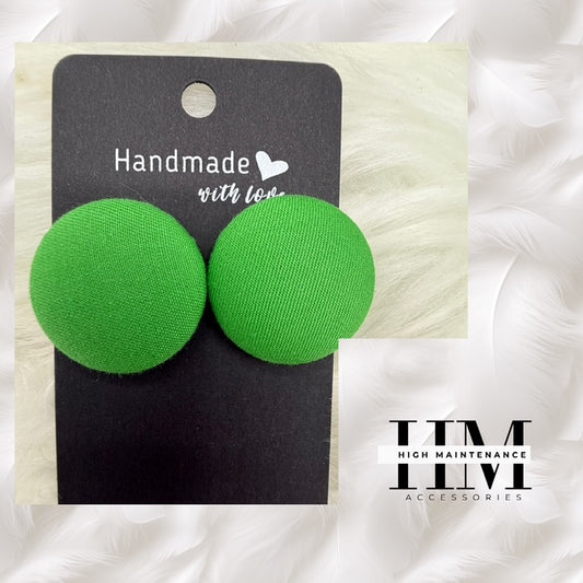 Faithfully Bold – Medium size Handmade Button Earrings”  Because being bold in style starts with being bold in faith.